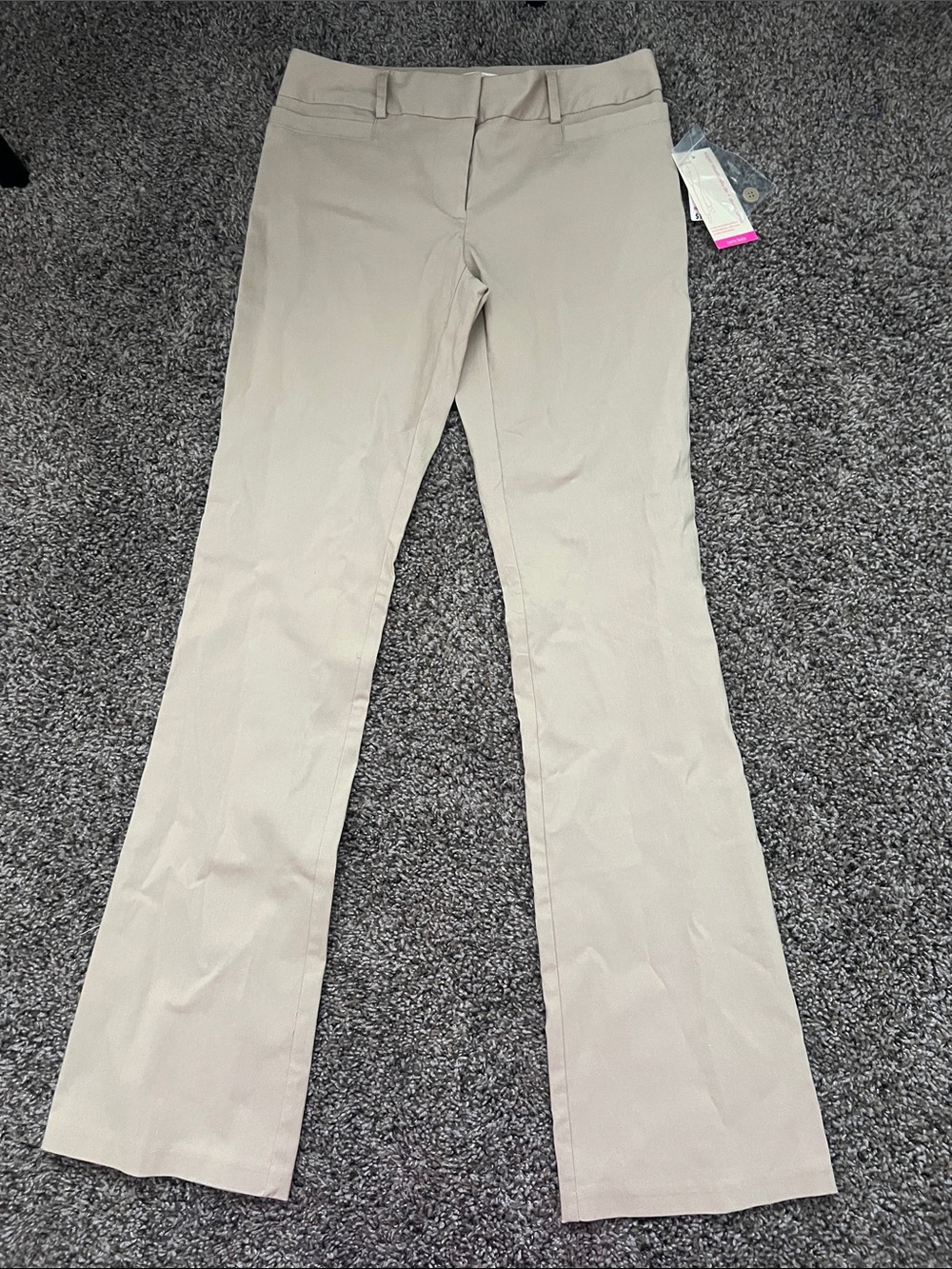 NOBO Beige/Tan Women's Dress Pants with Spare Button
